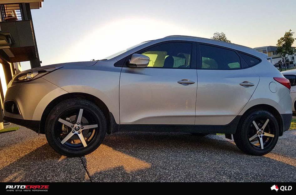 HYUNDAI IX35 RACER BLACK MACHINED FACE